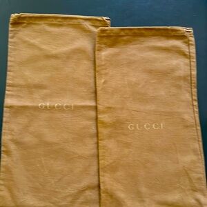 Gucci dust bags 8 1/4 x 15 1/4”